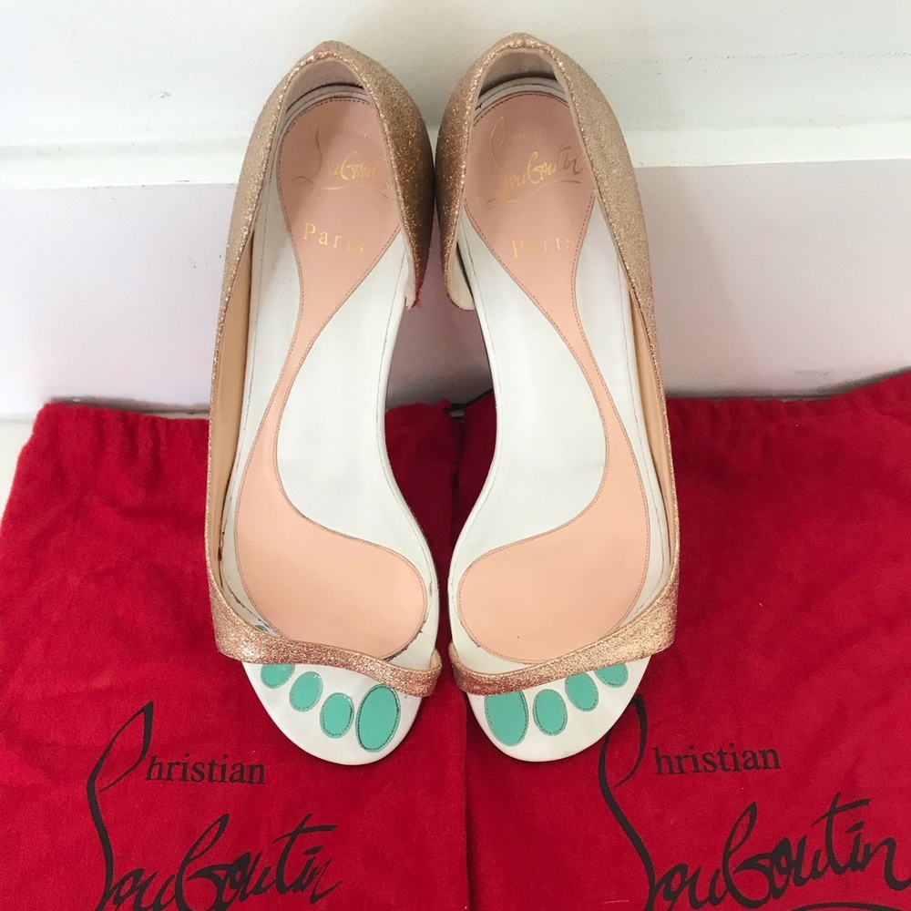 Christian Louboutin Glitter Sandals